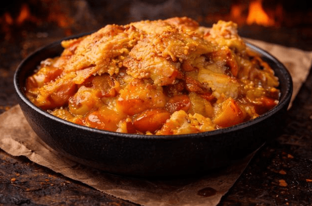 Warm Peach Cobbler